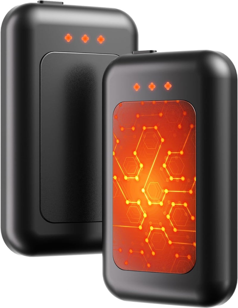 Jerritte Electric Hand Warmers Rechargeable, Rechargeable Hand Warmer, Portable Hand Warmer for Outdoor Camping Hunting Golf Accessories, Gifts for Women Men - Image 1